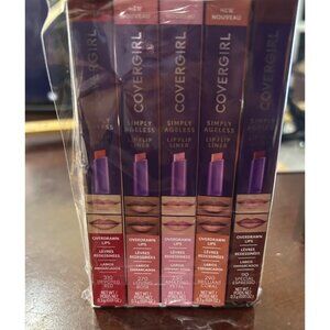 Covergirl Simply Ageless Liner Set Of 5 Red Rose Petal Coral Espresso New Sealed